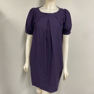 Theory Becca W. Purple Wool blend Dress Small S
